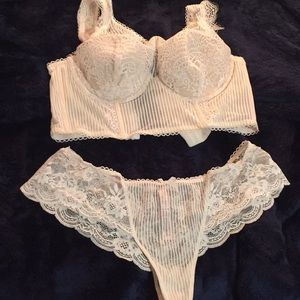 White Victoria's Secret lingerie